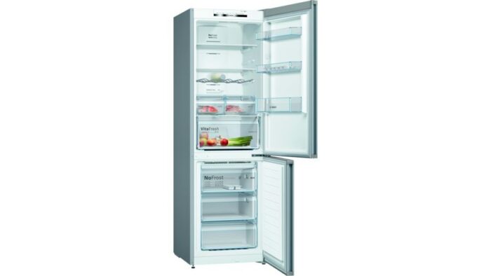 Bosch Serie 4 KGN36VIDA nevera y congelador Independiente 326 L D Acero inoxidable - Imagen 2