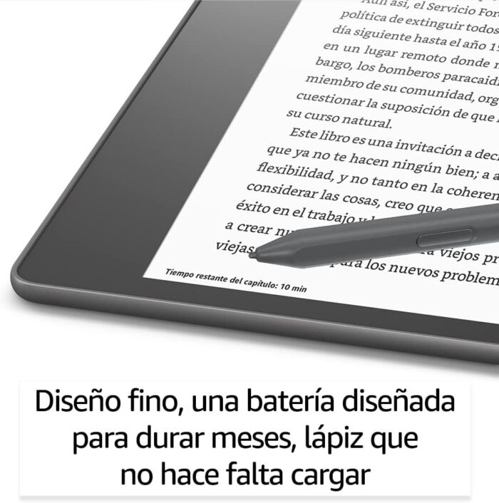Kindle Scribe, el primer Kindle para leer y escribir, con una pantalla Paperwhite de 10,2" y 300 ppp | Con lápiz prémium | 16 GB + Kindle Unlimited - Imagen 6