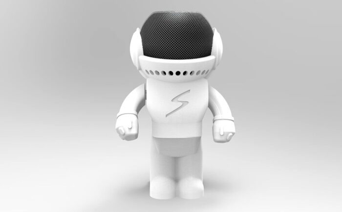 Splin Soporte de mesa compatible con Amazon Alexa Smart Speaker Echo Dot (4ª y 5ª generación) y Apple HomePod Mini, Astro Hero (blanco) - Imagen 5