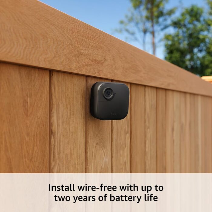 Blink Outdoor 4 (modelo más reciente), Cámara de seguridad inteligente inalámbrica, batería de dos años, video en vivo diurno en HD 1080p y nocturno por infrarrojos – Sistema de 1 cámara - Imagen 5