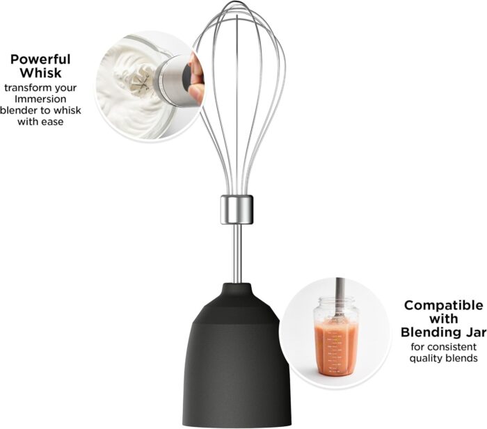 Vitamix Batidora de inmersión de 2 velocidades + batidor, negro - Imagen 4