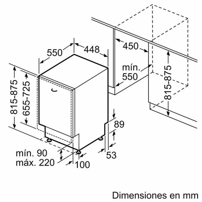 Bosch SPV2HKX42E Lavavajillas Integrable Capacidad 10 Cubiertos E - Imagen 3