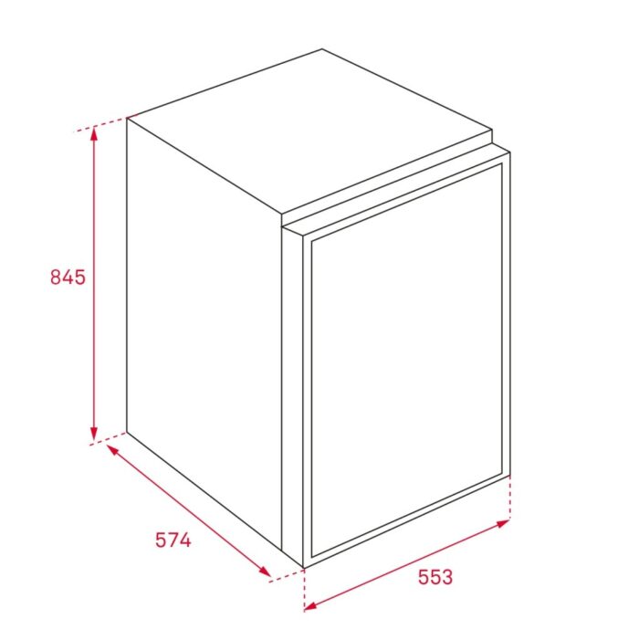 Frigorífico Bajo Encimera Teka RSL 10130 131 L Blanco E - Imagen 6