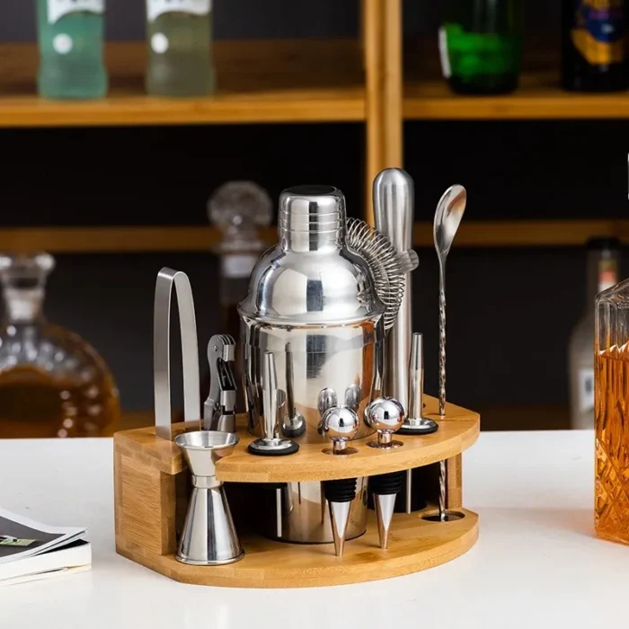 Set Bartender Cocteleria Acero Inoxidable 12 Piezas - Imagen 2