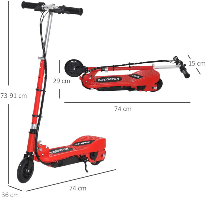 HomCom E-Scooter (AA1-056) AA1-056RD - Imagen 2